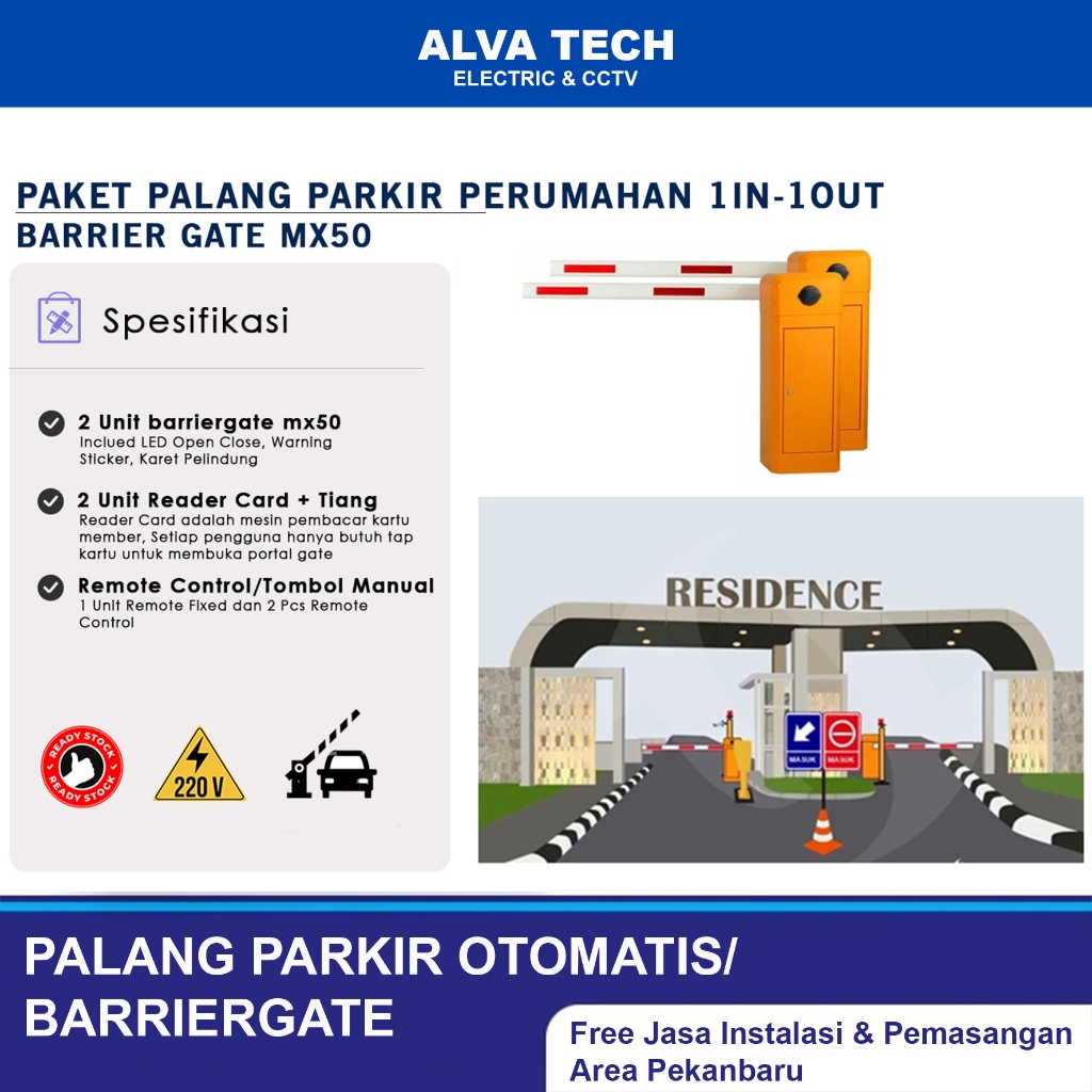Jual Paket Palang Parkir Otomatis / Barrier Gate Untuk Akses Keluar ...