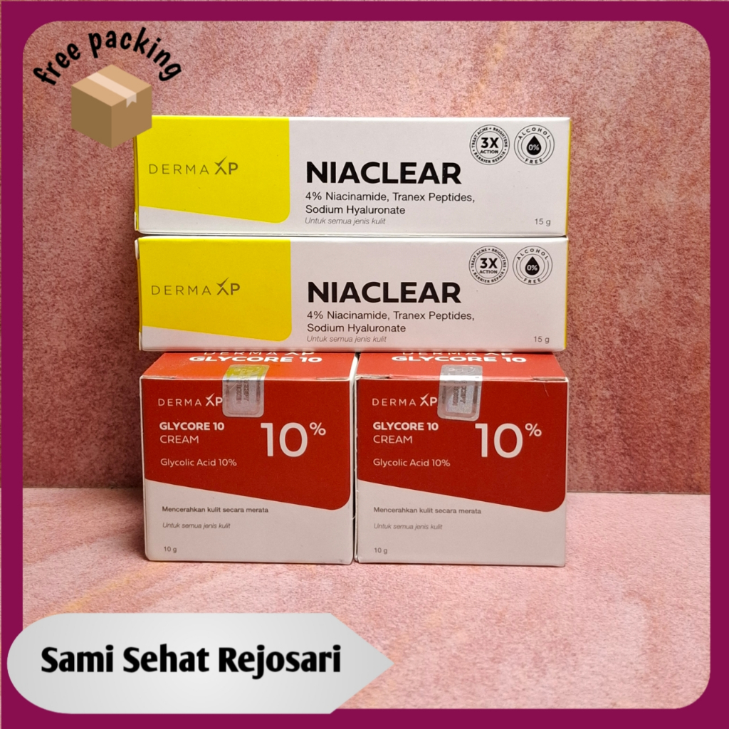 Jual 2 PAKET BUNDLING GLYCORE 10% + NIACLEAR [KULIT CERAH BEBAS JERAWAT ...