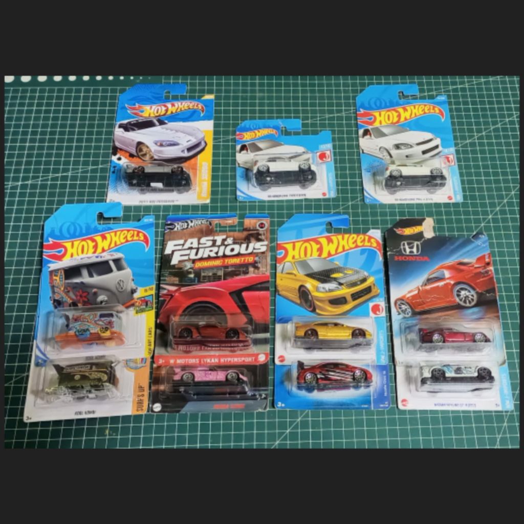 Jual Hotwhels Suki, R34, Toyota Supra, Civic Si, Civic Ek9, Cool combi ...