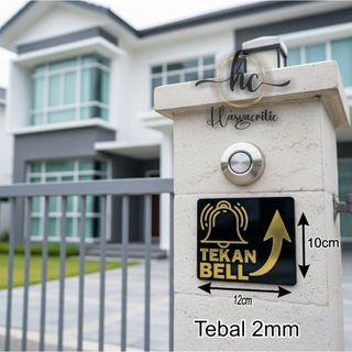 Jual TULISAN TEKAN BELL / SIGN BOARD TEKAN BELL AKRILIK | Shopee Indonesia