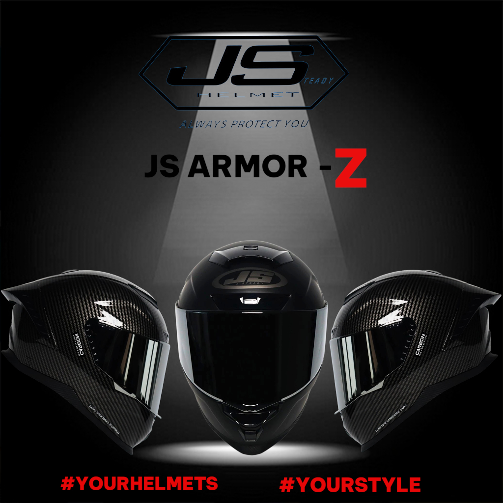 Jual Helm JS Armor Z-Carbon - Helm Full Face & Halfface SNI Original ...