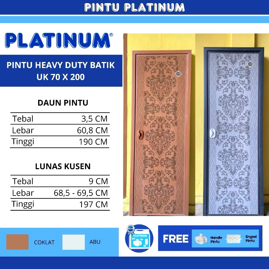 Jual PINTU PVC Platinum HD Batik Premium | Shopee Indonesia