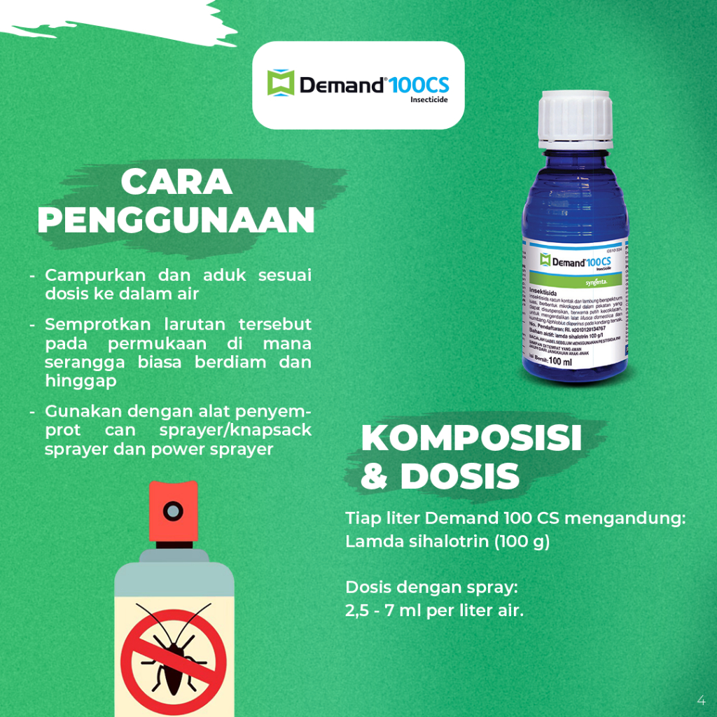 Jual Demand 100 CS 100 ml Botol - Insektisida Anti Rayap dan Lalat ...