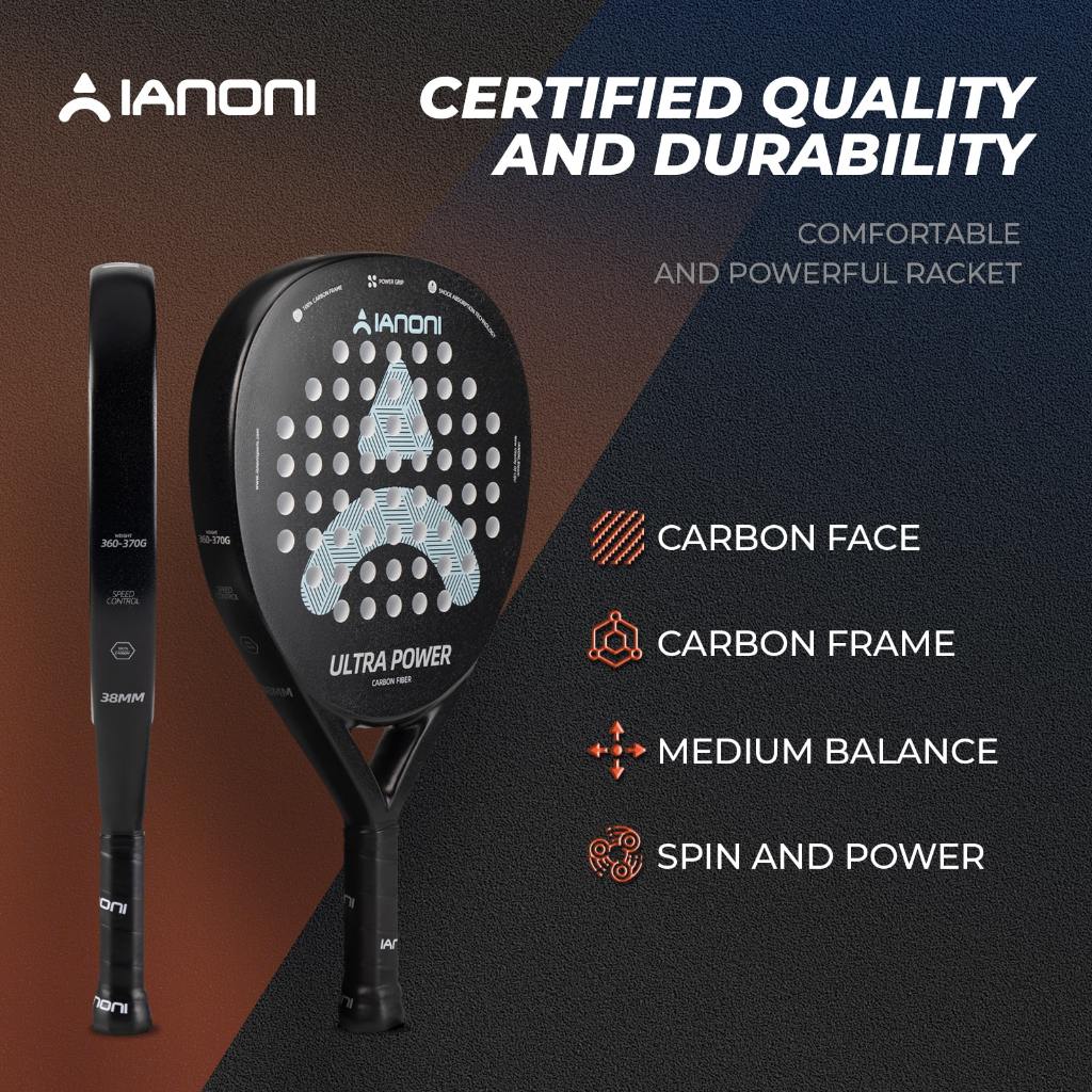 Jual Padel Racket Upper Beginner Raket Padel Ianoni Ultra Power Full ...