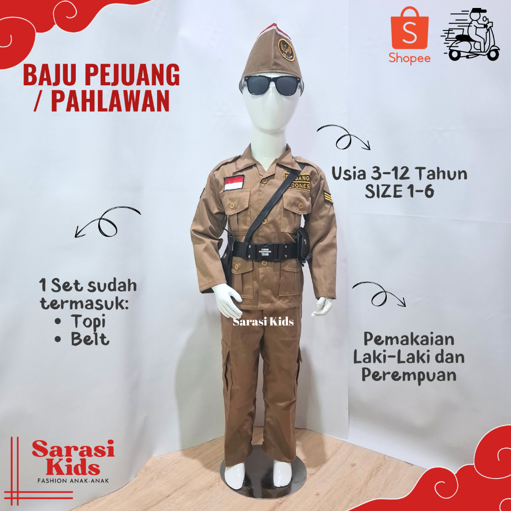 Baju Pahlawan Laki Laki