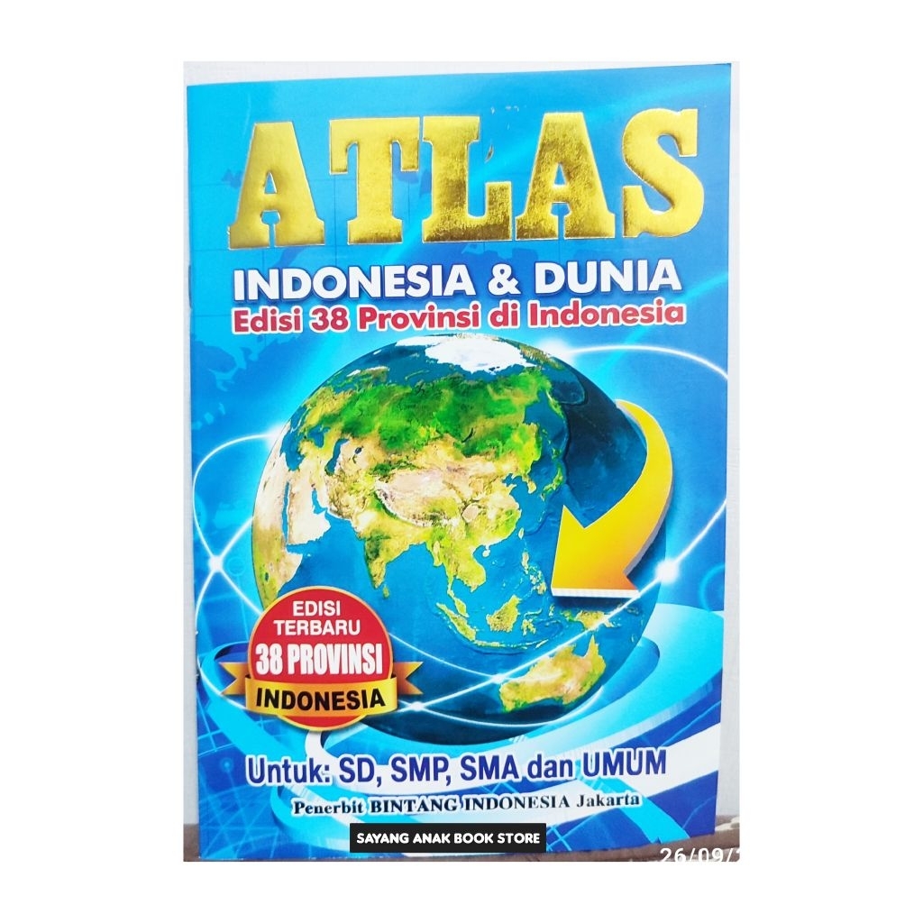 Jual Buku Atlas Indonesia Dan Dunia Edisi Terbaru Lengkap 38 Provinsi ...