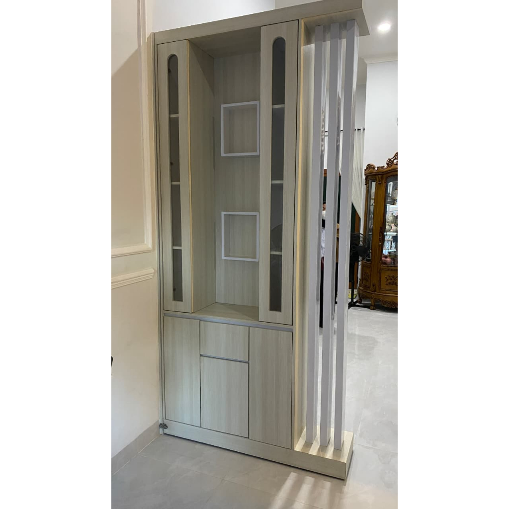 Jual PARTISI LEMARI DISPLAY/PEMBATAS RUANGAN 2 SISI/SEKAT MODERN ...