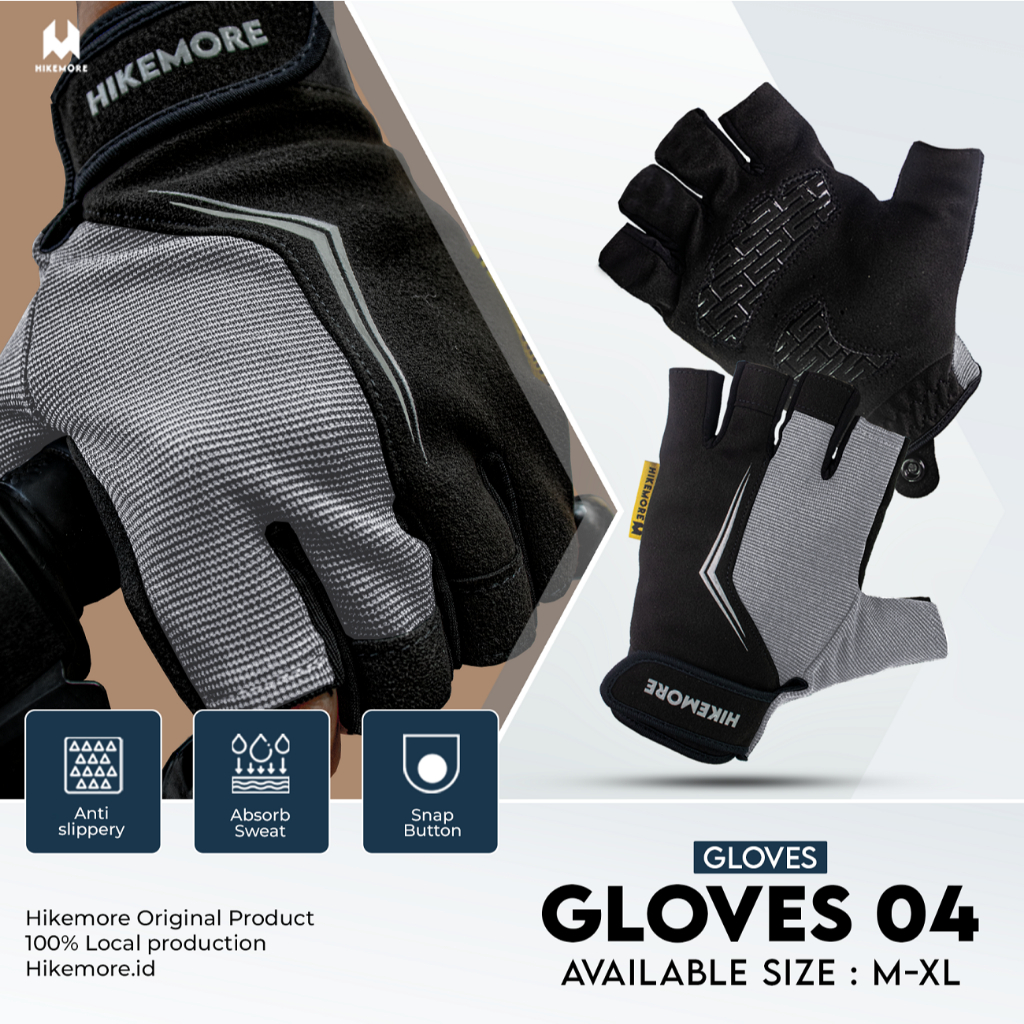 Jual Hikemore Gloves Sarung Tangan 04 Riding Unisex | Shopee Indonesia