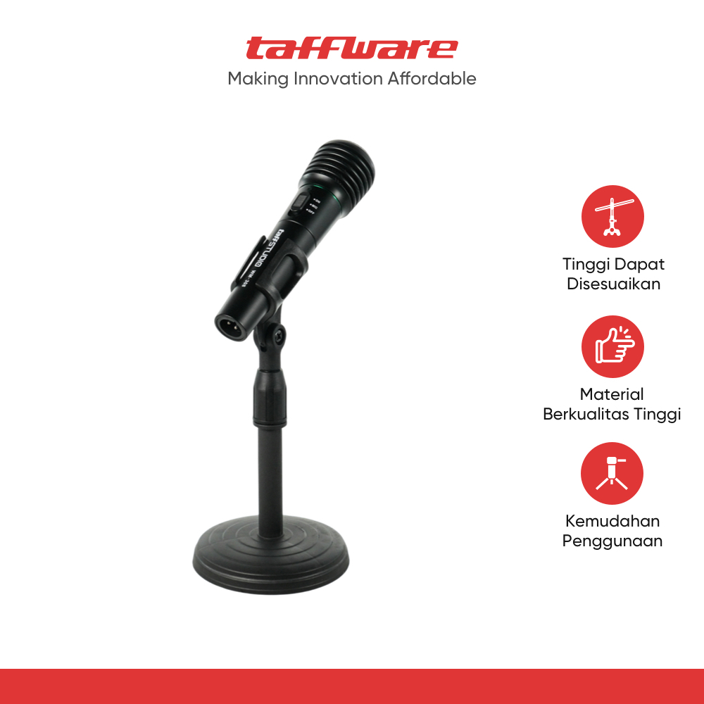 Jual TaffSTUDIO Stand Mikrofon Desktop Disc Microphone Adjustable ...