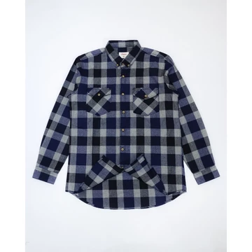 OXEDA Kemeja Flanel Pria Kerah Lipat Kantong Double Praktis Elegan Bahan Flanel Tiar Oxe Goods
