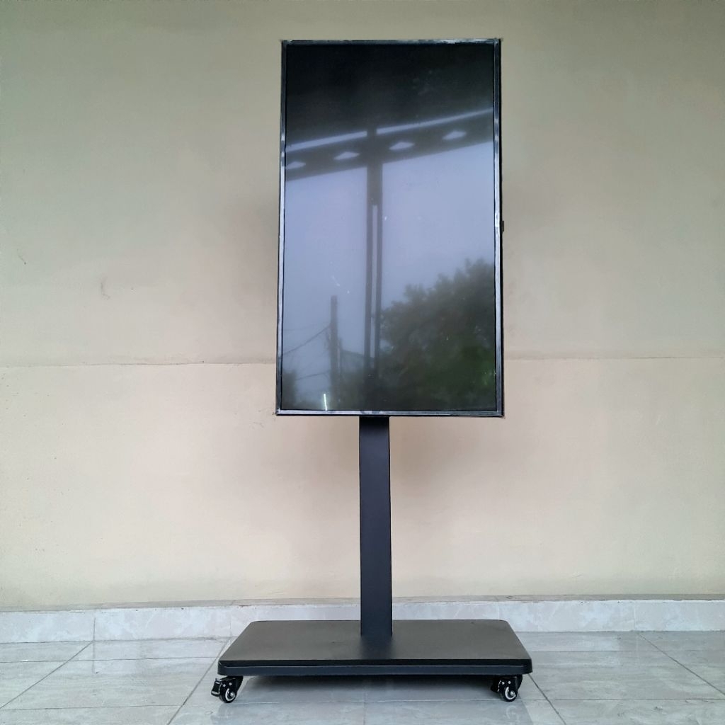 Jual LED TV Bracket standing roda rotate 90 ° Stand floor TV rotasi 32 ...