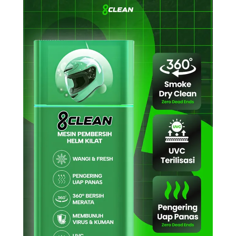 Jual 8Clean Mesin Pembersih Helm - #1 Pembersih Helm Kilat Di Indonesia ...