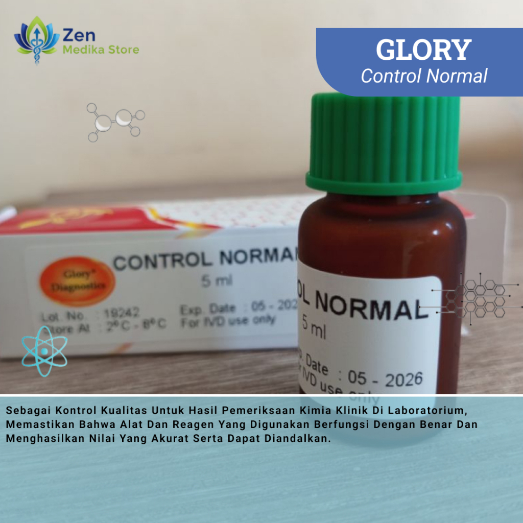 Jual KONTROL KIMIA NORMAL / CONTROL SERUM ISI 5 ML | GLORY | Shopee ...
