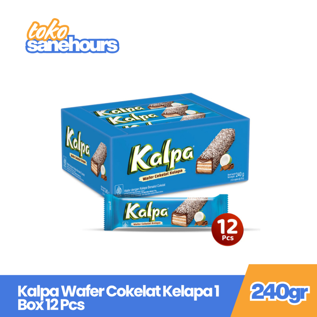 Jual Kalpa Wafer Cokelat Kelapa 1 Box 12 Pcs | Shopee Indonesia