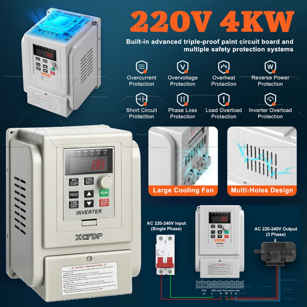 Jual 220V Frequency Inverter Converter ⚡Ready⚡ Konverter Pengatur ...