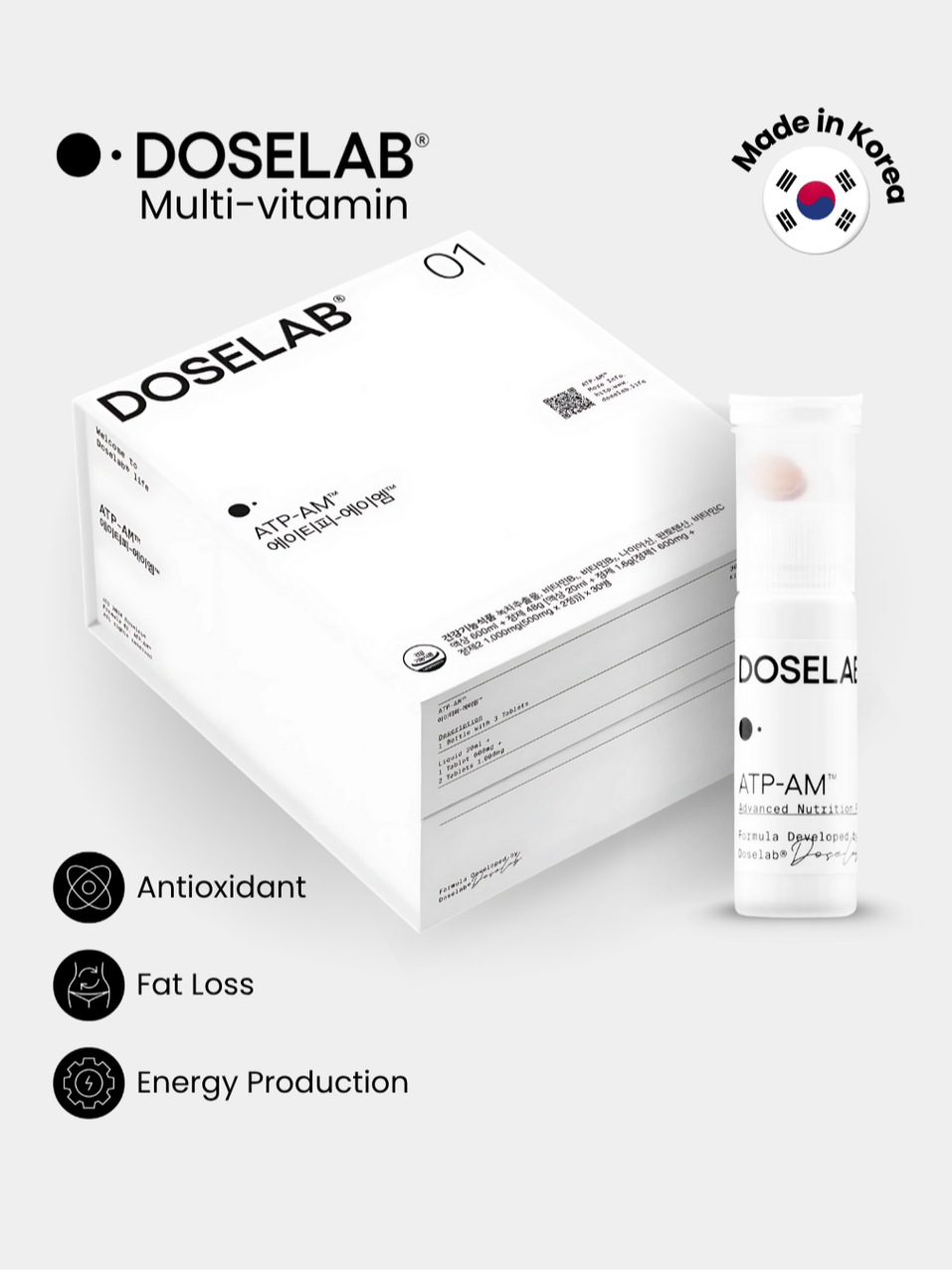 Jual Suplemen Vitamin Korea Kesehatan Daya Tubuh Doselab ATP AM 10 Days ...