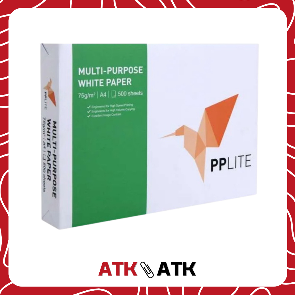 Jual [RIM] KERTAS PRINTER / KERTAS HVS PP LITE A4 75gsm 1 Rim isi 500 ...