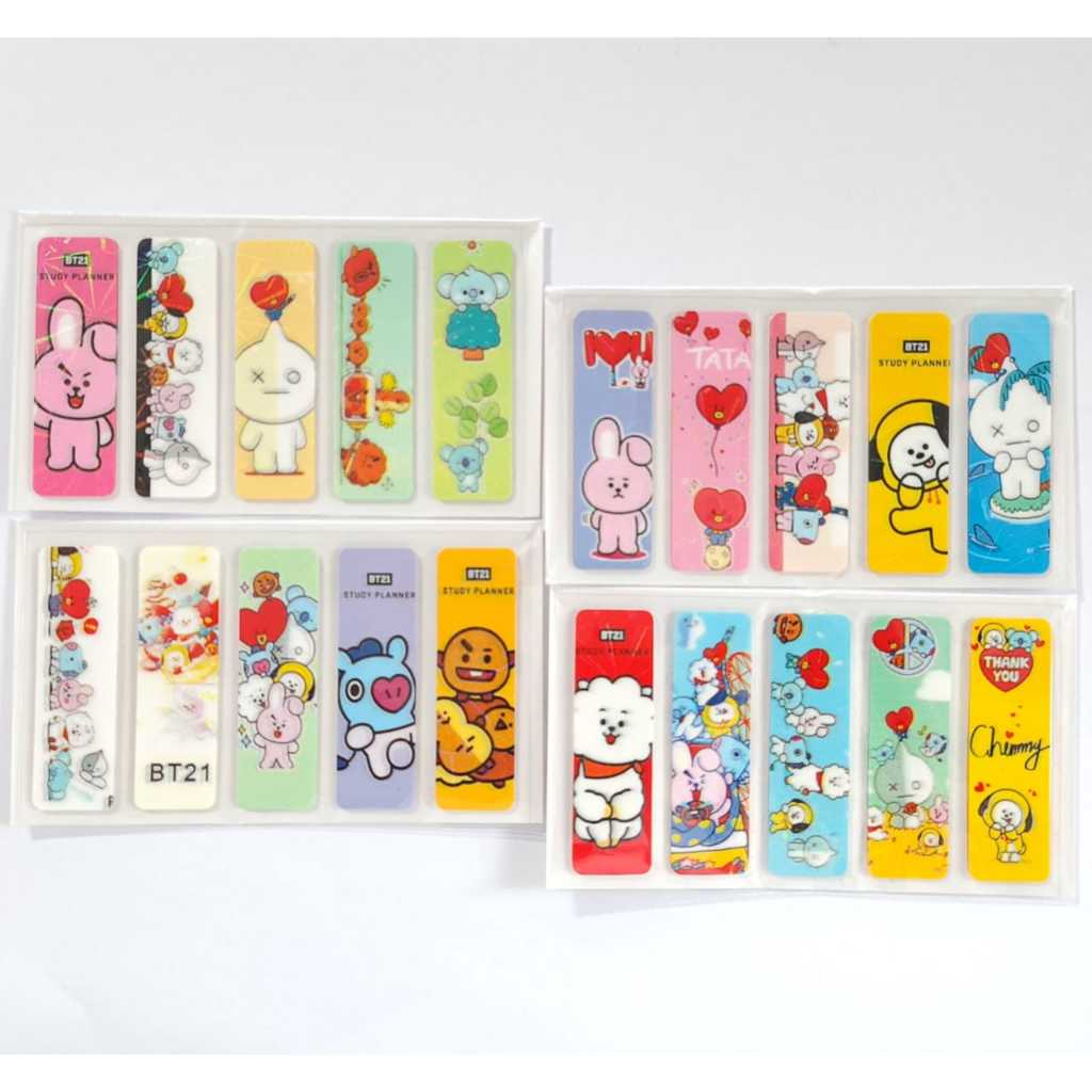 Jual [NN] STICK MARKER STICKY NOTES POST IT PEMBATAS BUKU KARAKTER ...