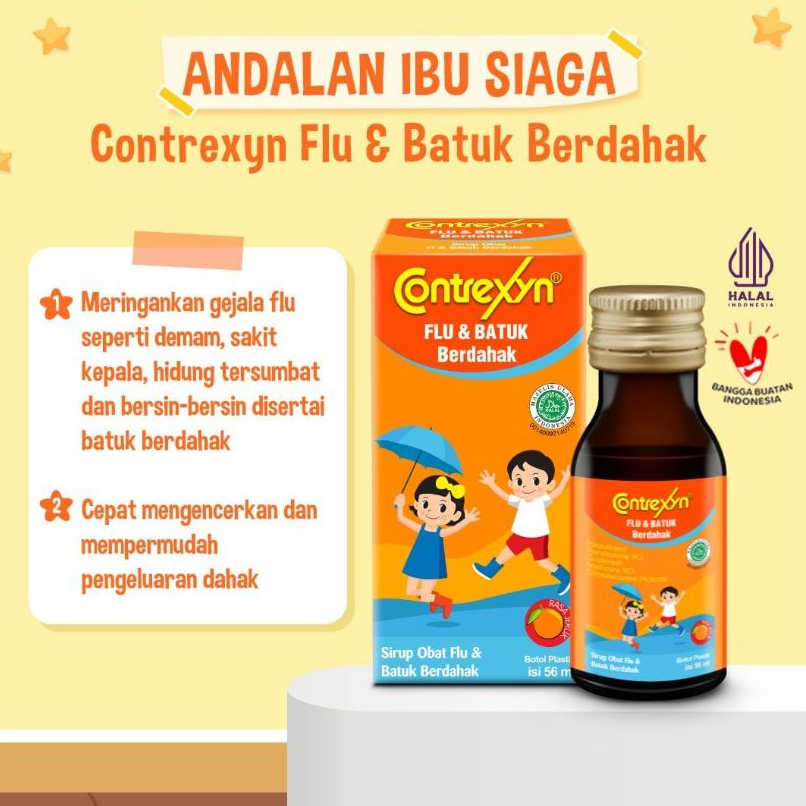 Jual Contrexyn Flu Batuk Berdahak Syrup 60 ml | Shopee Indonesia