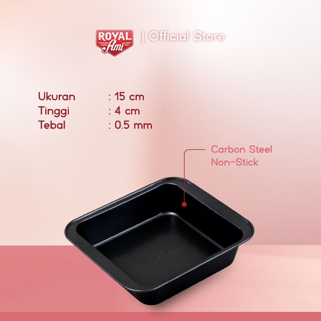 Jual Royal Ami Loyang Kue Bolu Kotak Anti Lengket 6