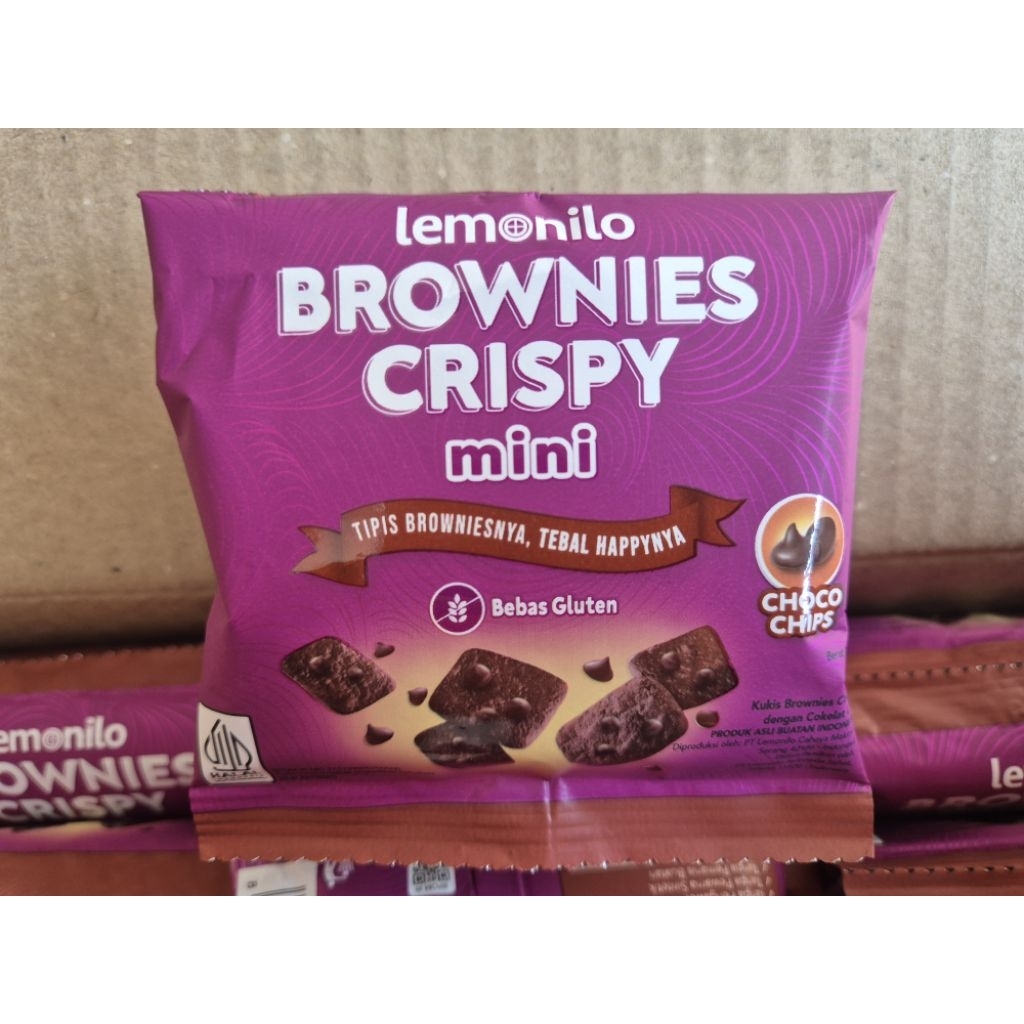 Jual Lemonilo Brownies Crispy Mini 1 Renceng 10 pcs | Shopee Indonesia