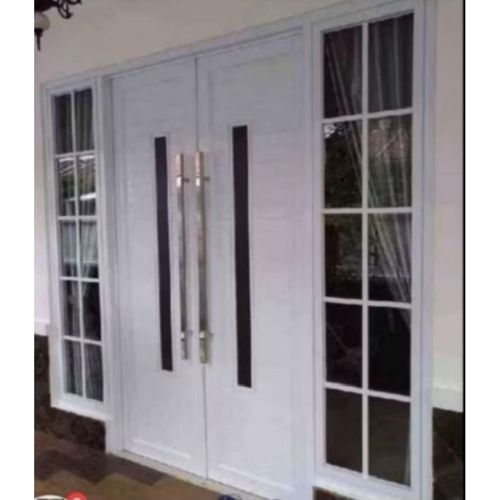 Jual kusen pintu aluminium kupu2 double kusen jendla kanan kiri ukuran ...