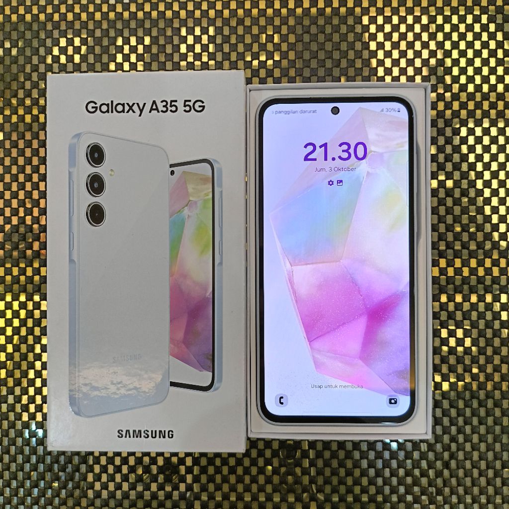 Samsung A356B/DS Galaxy A35 5G, Dual, 128GB 6GB Ram, Awesome Iceblue