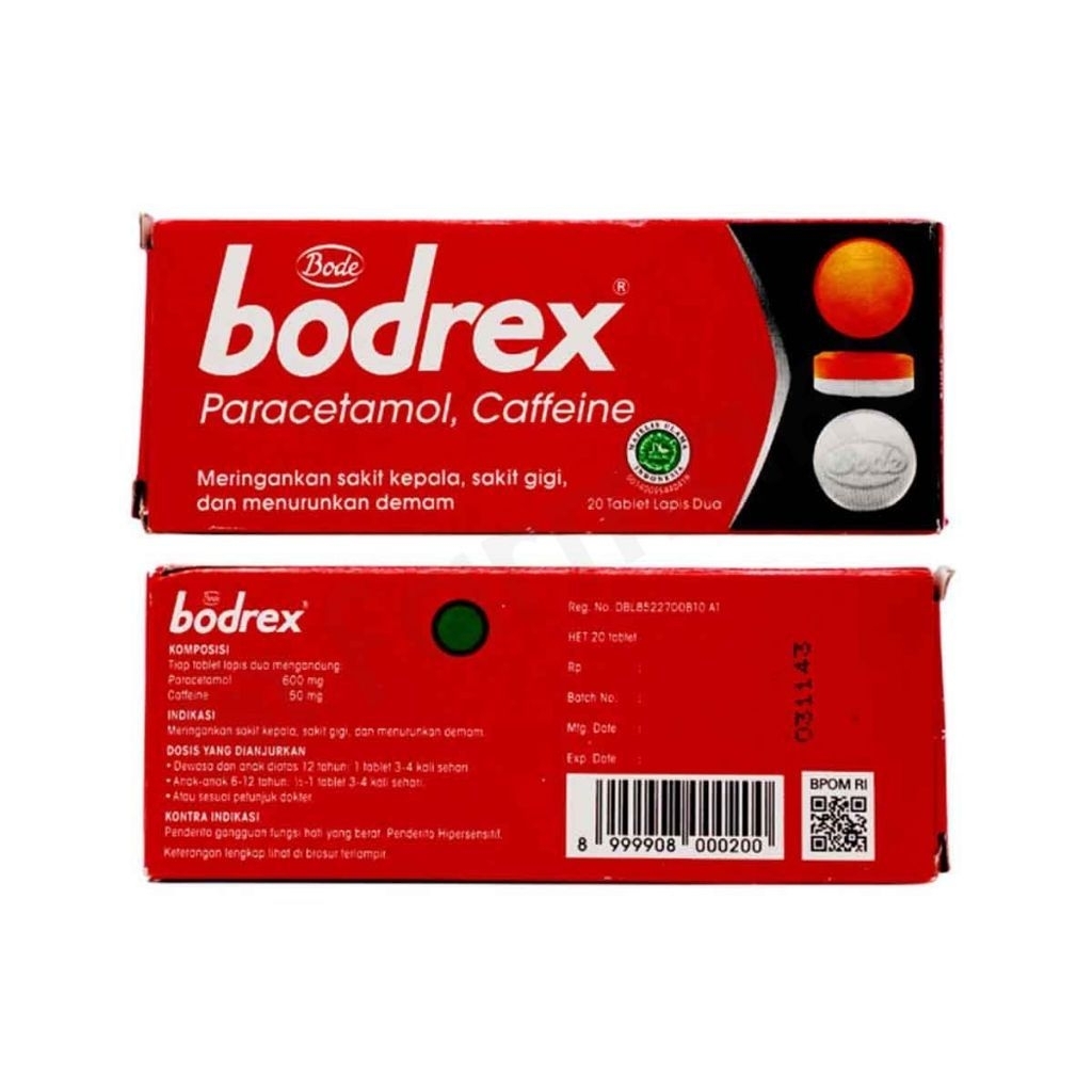 Jual Bodrex Obat Sakit Kepala 1 Slop (12 box) | Shopee Indonesia