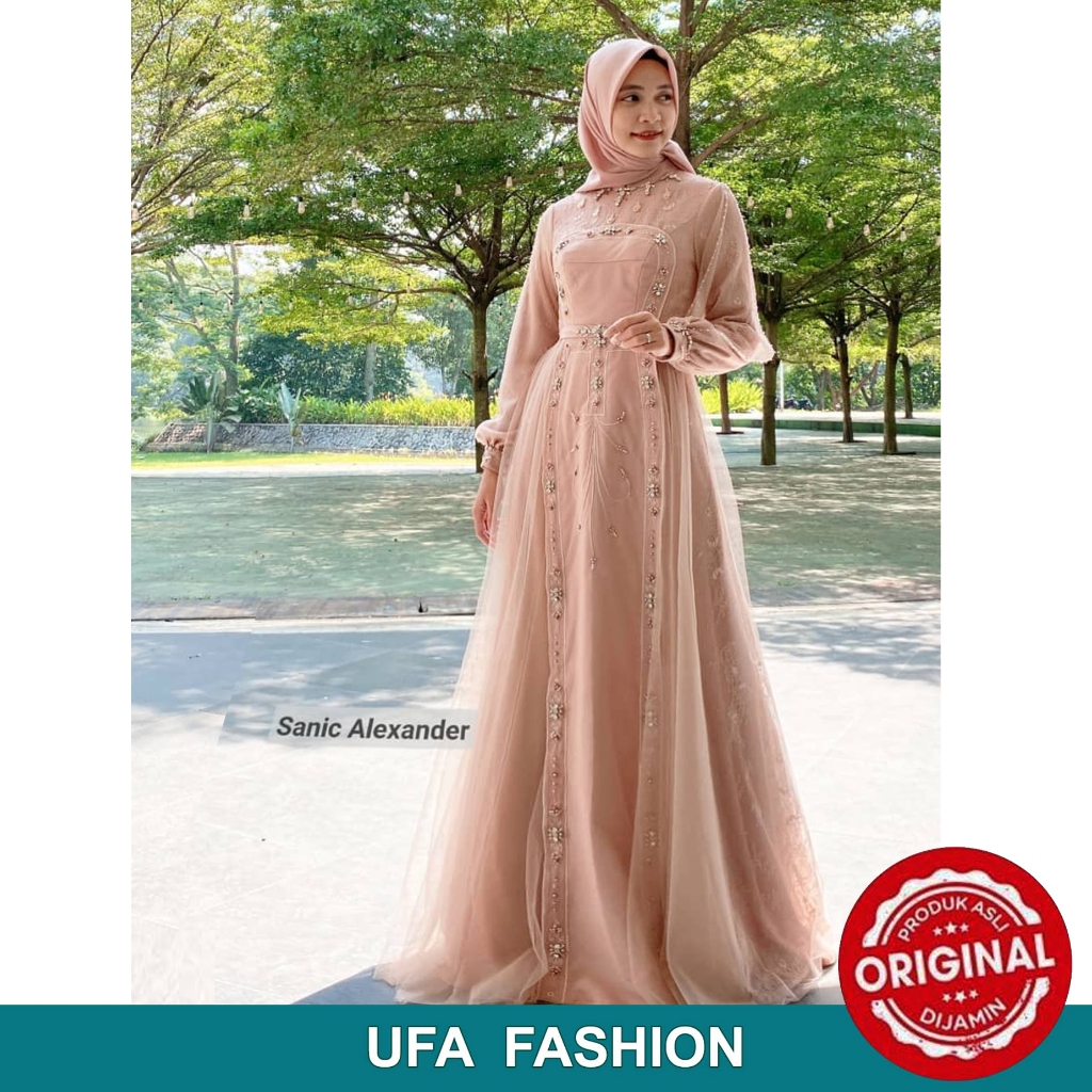 Jual SANIC ALEXANDER Shahia Dress, Gamis mewah elegan untuk acara pesta ...