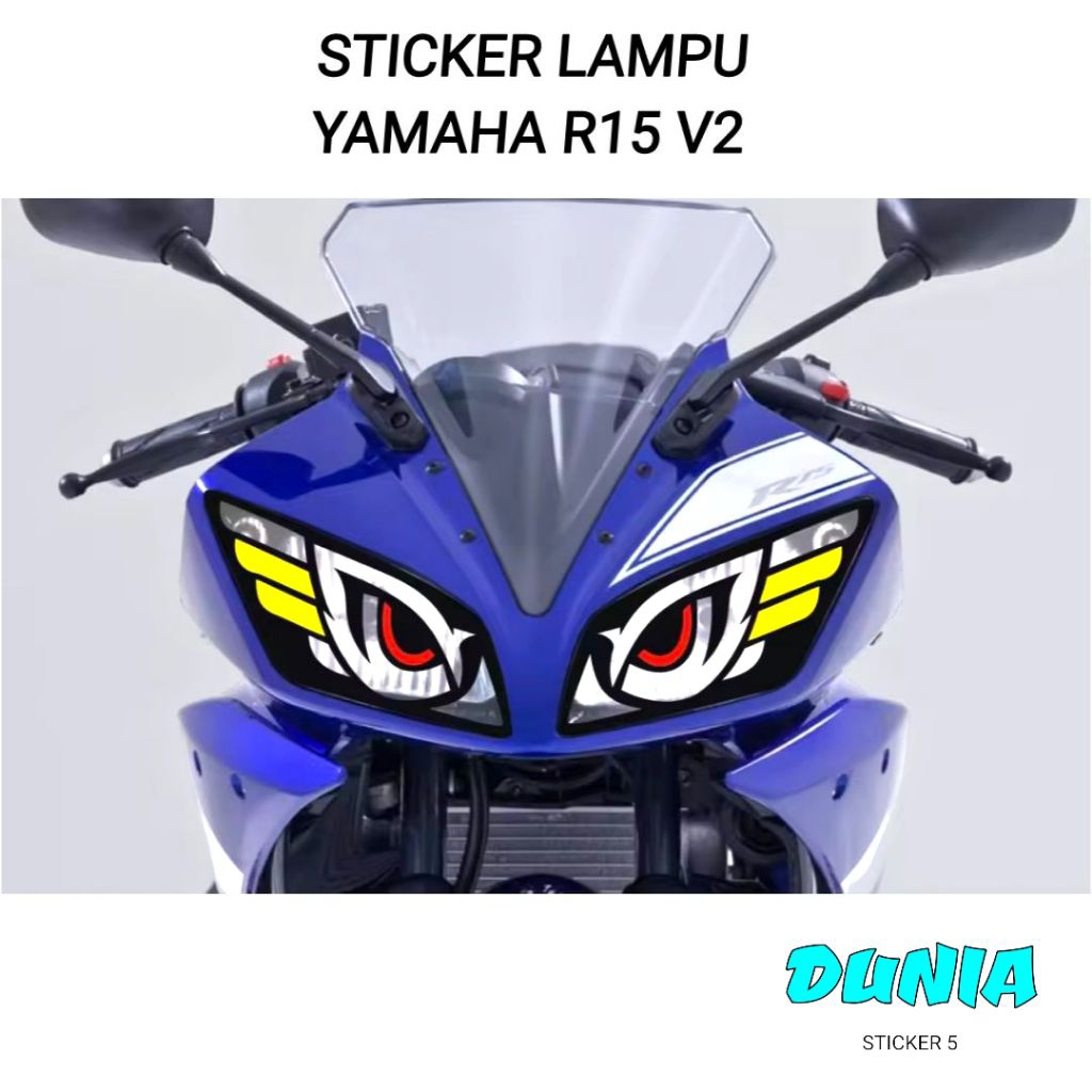 Jual Sticker lampu alis yamaha R15 V2 | Shopee Indonesia