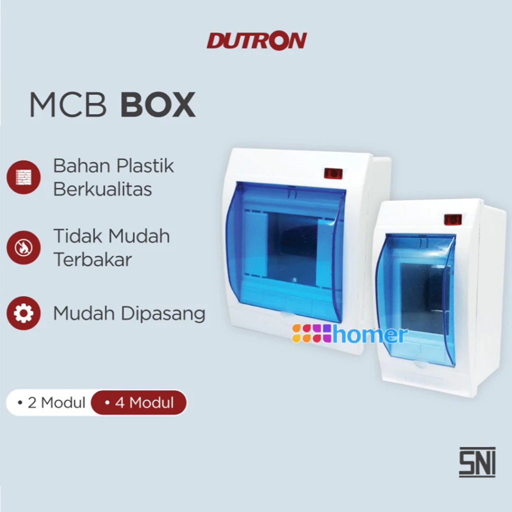 Jual DUTRON BOX MCB KOTAK rumah 4 Group 2 Group 1 Group Ori Berkualitas ...