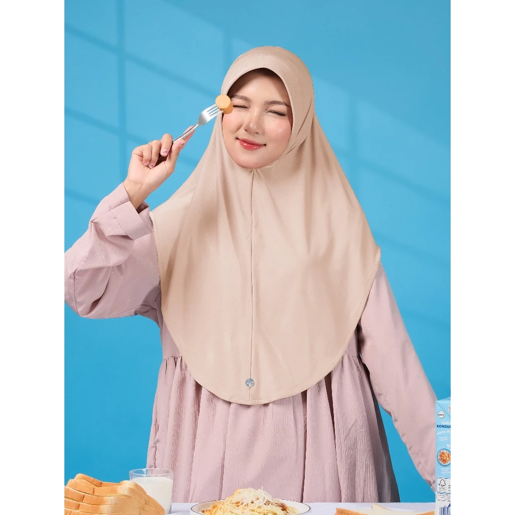 RnW Hijab Bergo Laluna - Detail Jahitan