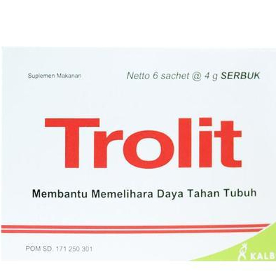 Jual Trolit 6 Sachet @4gr Serbuk / Suplemen Daya Tahan Tubuh | Shopee ...