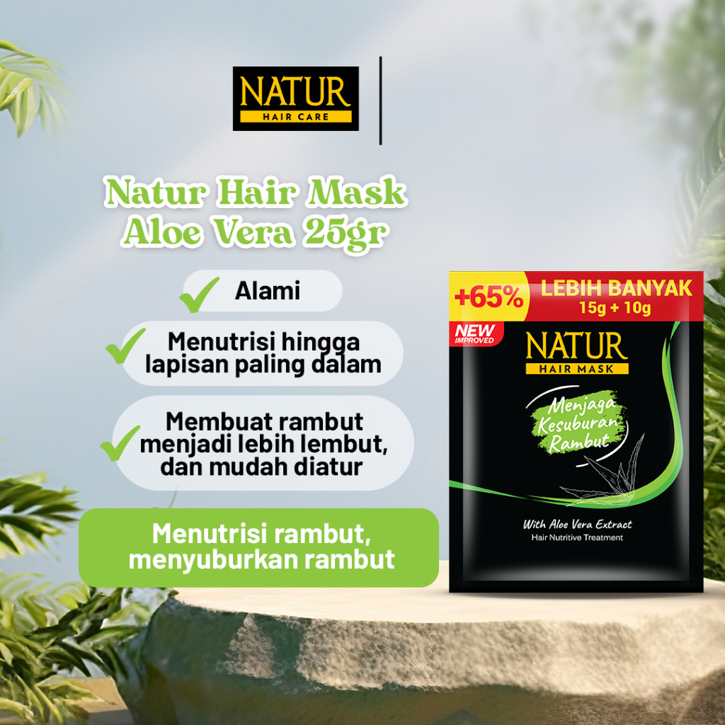 Jual Natur Hair Mask Sachet 15ml / Natur Masker Rambut-BPOM | Shopee ...