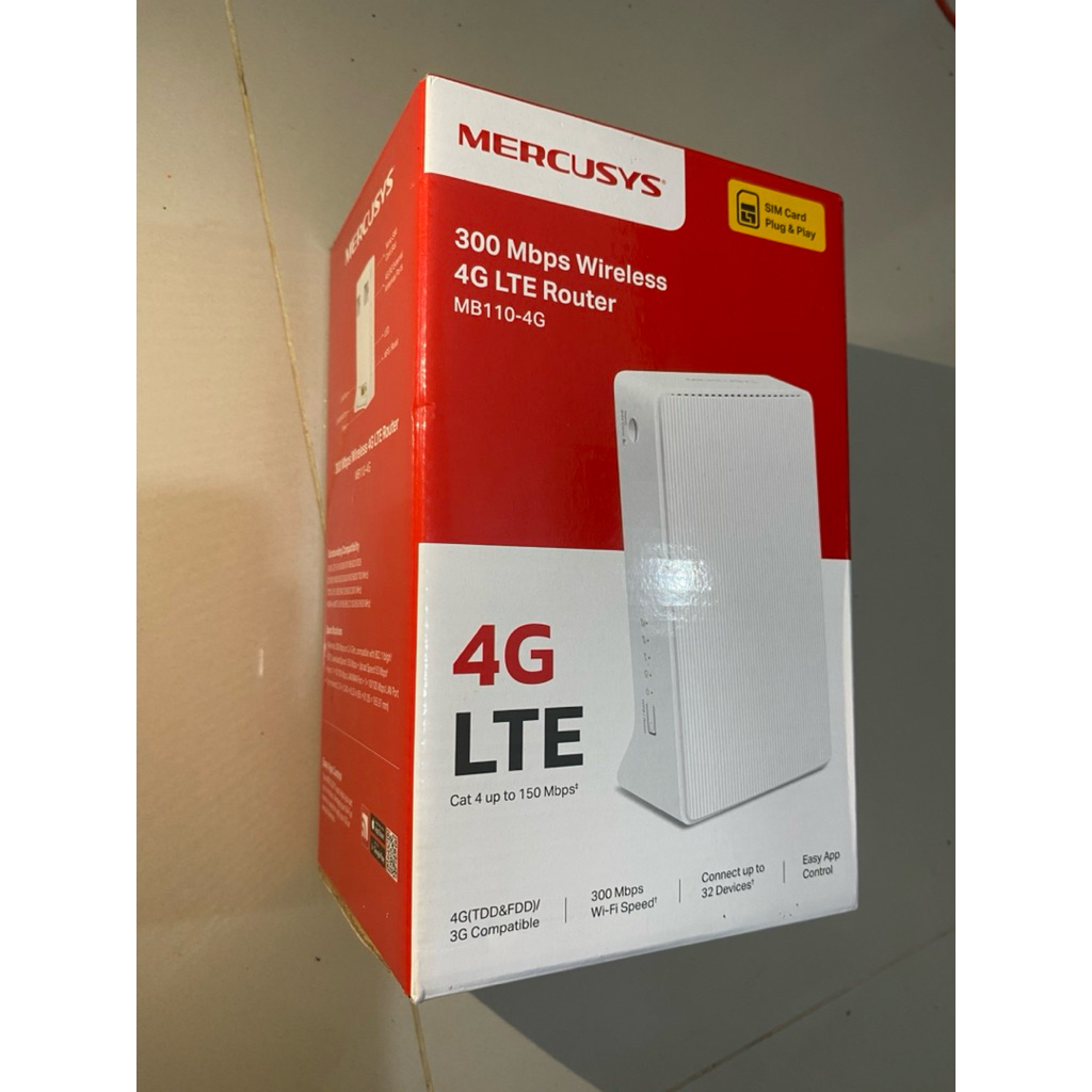 Jual Mercusys | MB110-4G | 300Mbps LTE Modem | 4G Wi-Fi Router | IPTV ...
