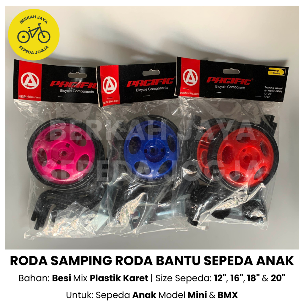 Jual Roda Samping Sepeda Anak Roda Bantu Sepeda Anak Merk Pacific Size ...