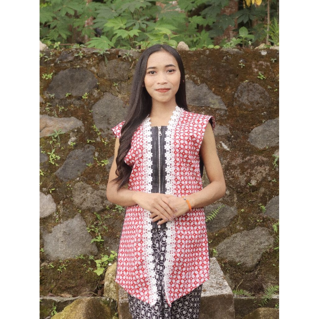 Jual ROMPI BATIK KAWUNG MIX LURIK // BATIK CAP ASLI// LURIK ATBM ...
