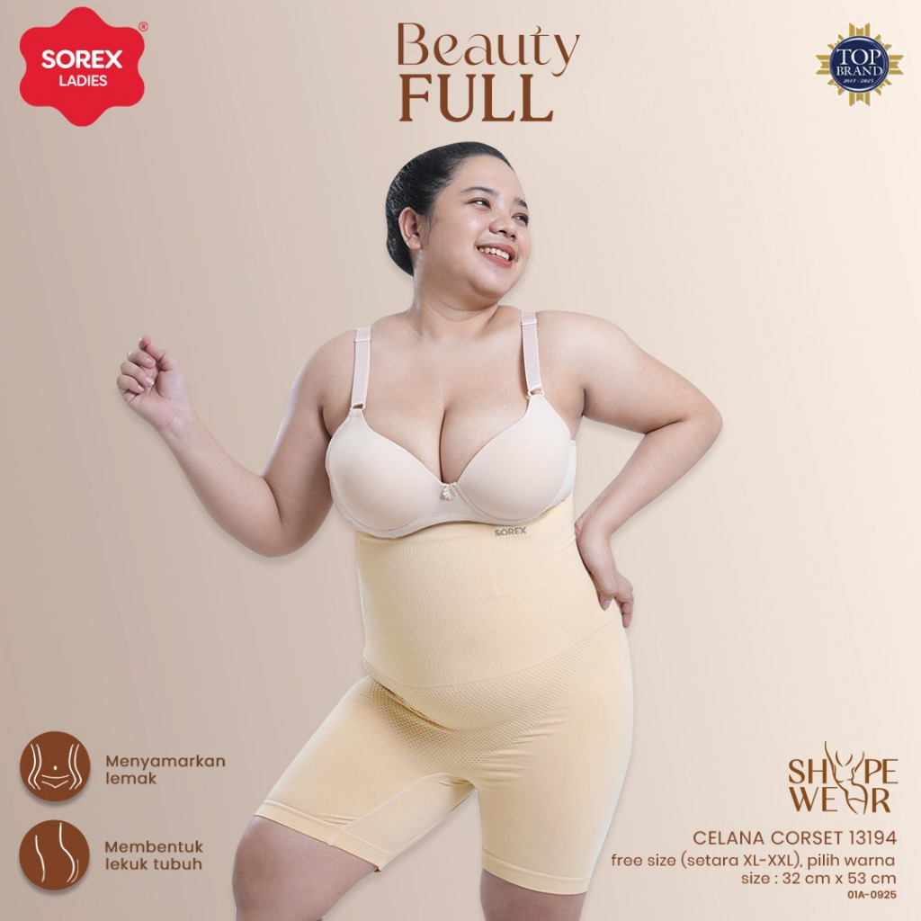 Jual Sorex Celana Corset Pelangsing Shapewear Extrasize Setara Ukuran ...