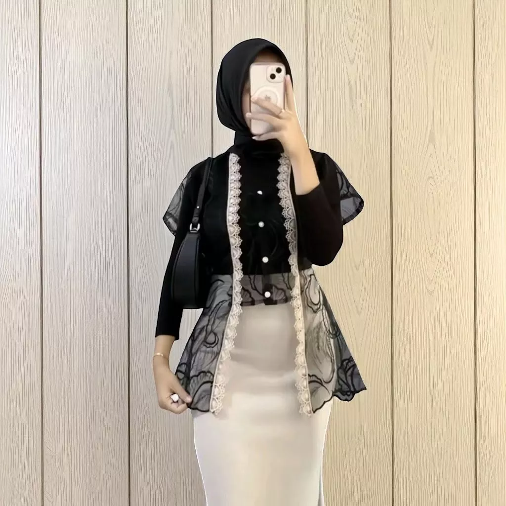 Zeera Outer Brukat Etnik Vest Wanita Mewah
