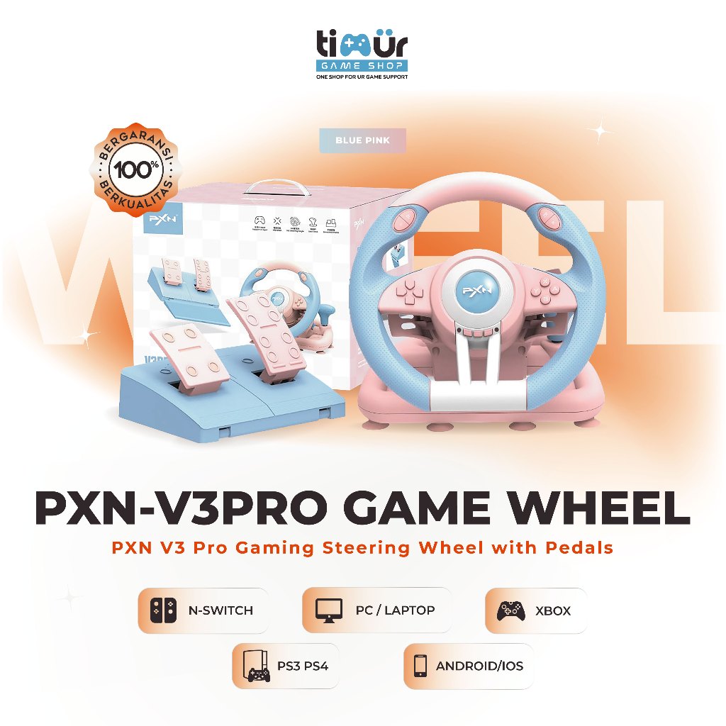 Jual PXN V3 Pro Steering Wheel Racing Stir Setir For PS3 PS4 PC Laptop ...