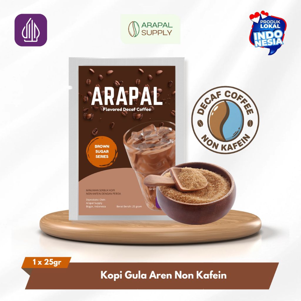 Jual ARAPAL COFFEE - Decaf Brown Sugar Original (Kopi Gula Aren Instant ...