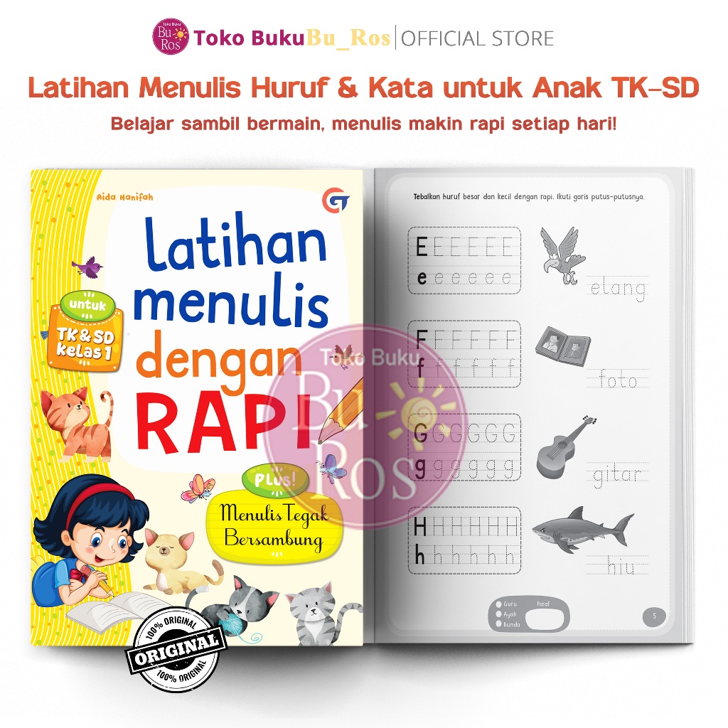 Jual Buku Belajar Menulis - Latihan Menulis Dengan Rapi Untuk TK & SD ...
