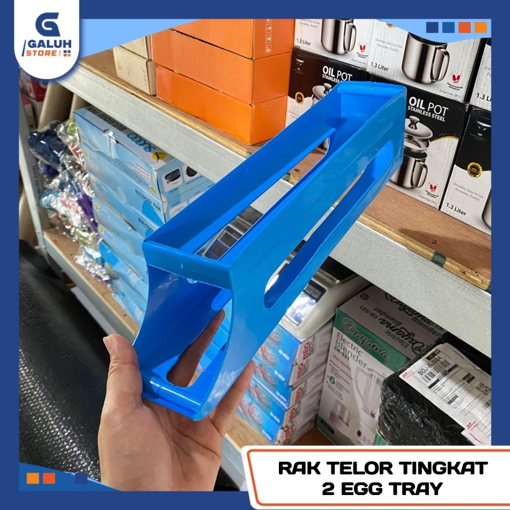 Jual Rak Telor 2 Tingkat Egg Tray - Tempat Telor 2 Tingkat | Shopee ...