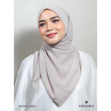 NEUT Hijab Segi Empat Premium Georgette Warna Neutral Square Hijab 120 Cm Jumbo By Hijhira