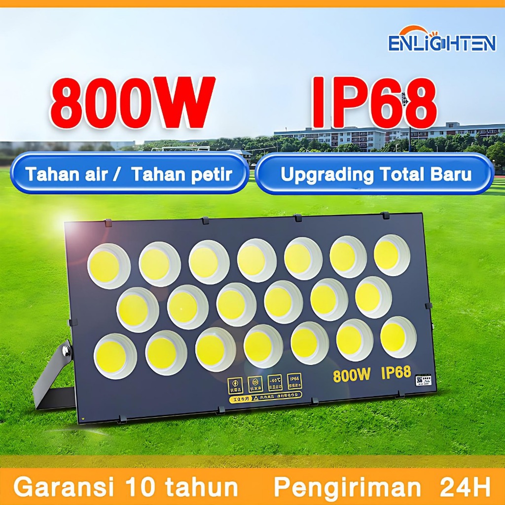 Jual Lampu sorot LED outdoor waterproof Ready Stock 800W COB Lampu ...