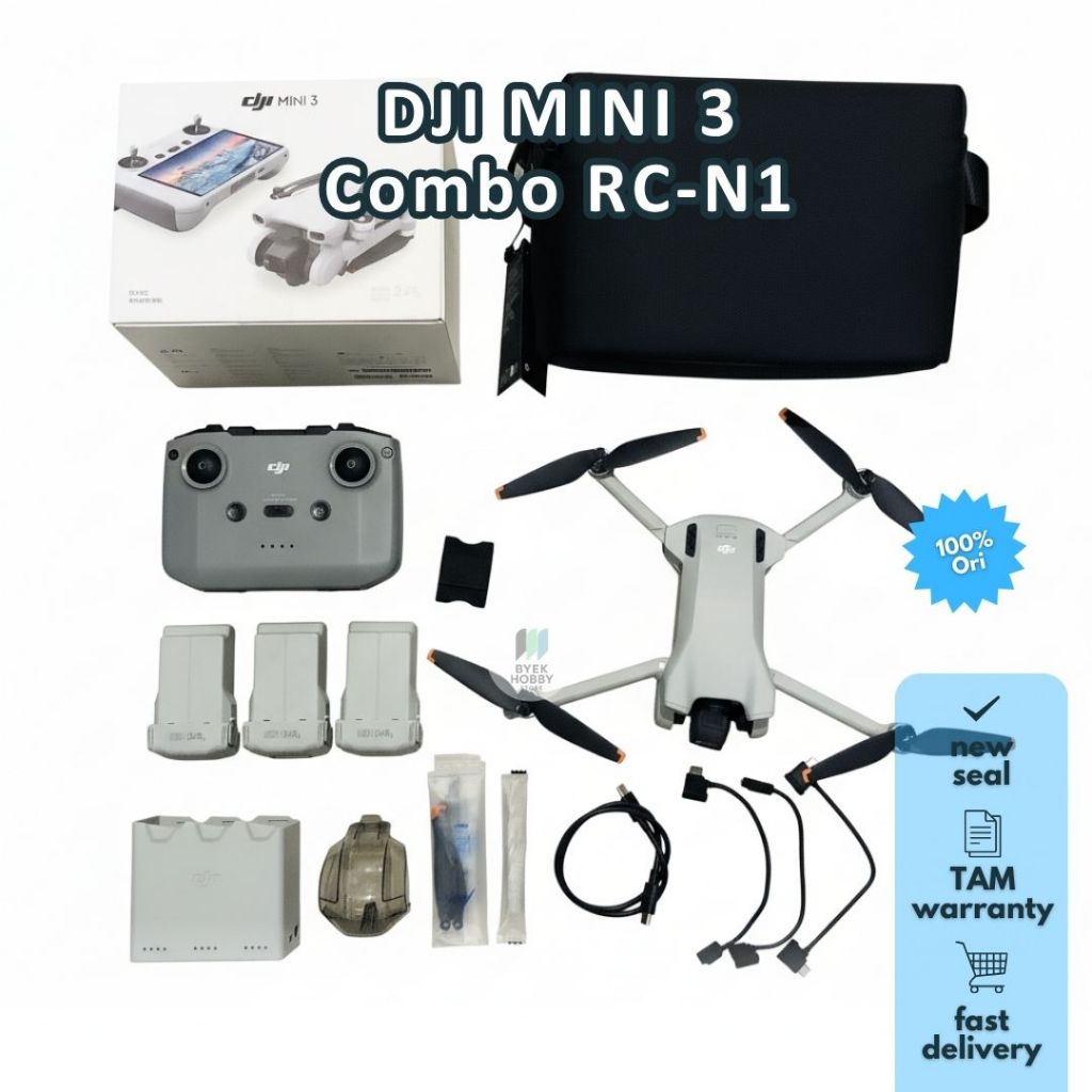 Jual Drone DJI Mini 3 Fly More Combo RCN1 (Drone 4K Camera) - Second ...
