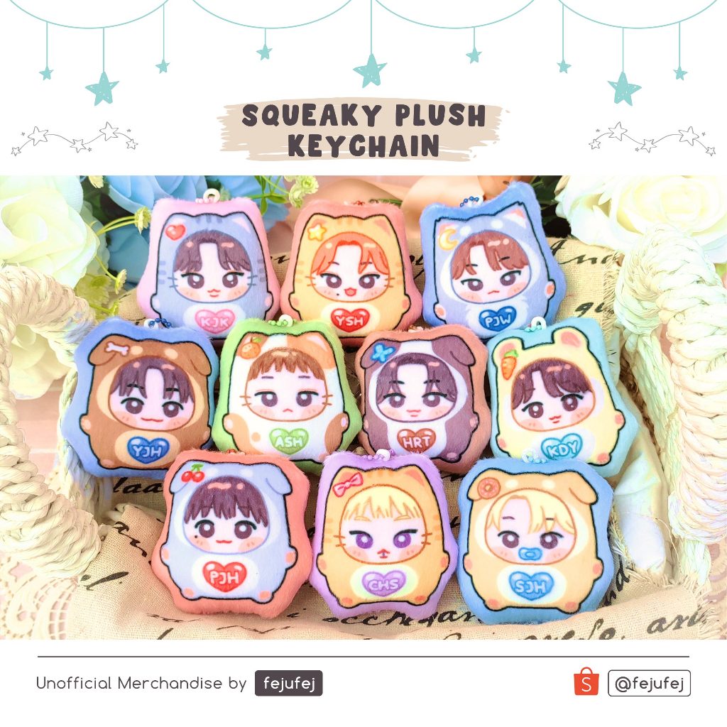Jual [fejufej] Treasure Squeaky Plush Keychain KPOP Hyunsuk Jihoon ...
