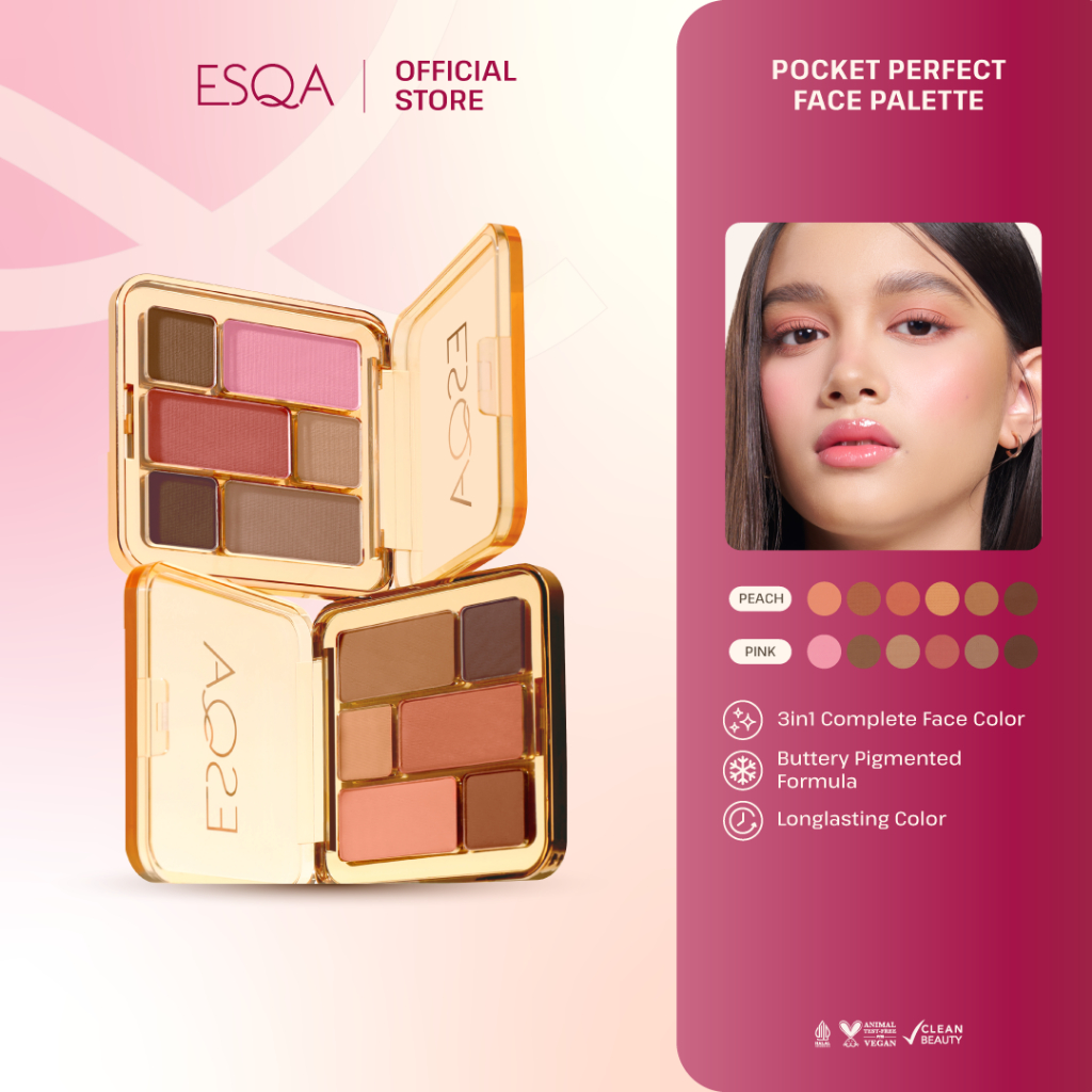 Jual ESQA Pocket Perfect Face Palette | Shopee Indonesia