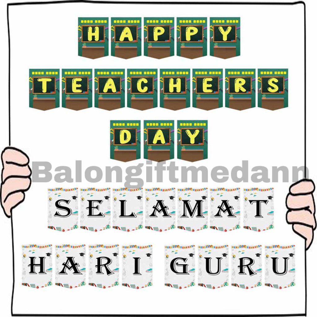 Jual BANNER GANTUNGAN HARI GURU TEACHERS DAY | Shopee Indonesia