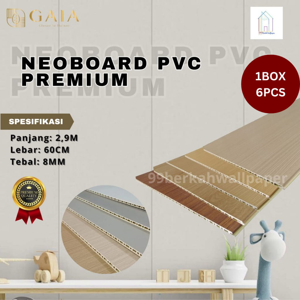 Jual [1BOX] GAIA NEOBOARD | RAVA WALLBOARD PVC 600 HIGH QUALITY ...